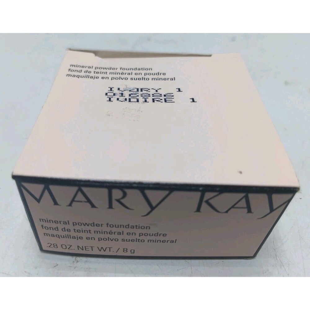 MARY KAY Mineral Powder Ivory 1 .28oz NIB Discontinued Same Day Shipper 016886